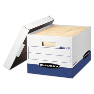 DESK ACCESSORIES AND OFFICE ORGANIZERS | Bankers Box 0724314 12.75 in. x 16.5 in. x 10.38 in. R-KIVE Heavy-Duty Letter/Legal Storage Boxes - White (20/Carton)