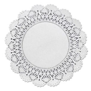 COASTERS | Hoffmaster 500236 8 in. Round Cambridge Lace Doilies - White (1000/Carton)