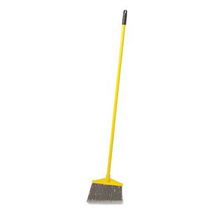 BROOMS | Rubbermaid Commercial FG637500GRAY 7920014588208 46.78-in Handle Angled Large Broom - Gray/Yellow