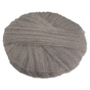 CLEANING AND SANITATION ACCESSORIES | GMT 120202 Grade 2 Coarse Stripping/Scrubbing 20 in. Diameter Radial Steel Wool Pads - Gray (12/Carton)