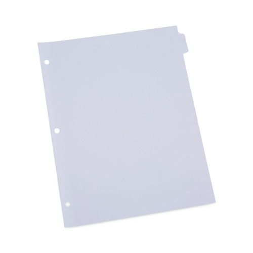 Dividers & Tabs | Universal UNV20845 11 in. x 8.5 in. 8 Self-Tab Index Dividers - White (24/Box) image number 0