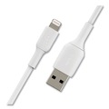 Electronic Adapters & Chargers | Belkin CAA001BT3MWH 9.8 ft. BOOST CHARGE Apple Lightning to USB-A ChargeSync Cable - White image number 1