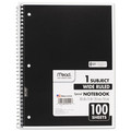 Notebooks & Pads | Mead 05514 (100) 10.5 in. x 7.5 in. Sheets 1-Subject Wide/Legal Rule Spiral Notebook - Randomly Assorted Cover Color image number 1