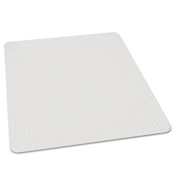 ES Robbins 122371 46 x 60 EverLife Rectangular Chair Mats for Medium Pile Carpet - Clear