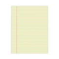 Notebooks & Pads | Universal UNV22000 50-Sheets 8.5 in. x 11 in. Wide/Legal Rule Glue Top Pads - Canary-Yellow (1 Dozen) image number 0