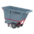 Cleaning Carts | Rubbermaid Commercial 2192466 0.5 cu yd BRUTE DURATILT Frame Tilt Truck Standard Duty 850 lb Capacity Gray image number 1