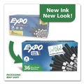 Washable Markers | EXPO 1921062A Fine Bullet Tip Low-Odor Dry-Erase Marker Value Pack - Black (36/Box) image number 5
