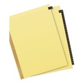 Just Launched | Avery 11352 11 in. x 8.5 in. 31-Tab Preprinted Leather 1 to 31 Tab Dividers with Gold Reinforced Edge - Black/Buff (1-Set) image number 1