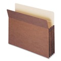 File Folders | Smead 73088 3.5 in. Expansion Letter Size Redrope Drop Front File Pockets with 2/5-Cut Guide Height Tabs (25/Box) image number 2