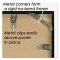 Office Decor | NuDell 31222 18 in. x 24 in. Plastic Face Metal Poster Frame - Black image number 3