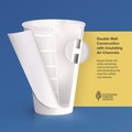 Cups and Lids | SOLO DWTG12W Thermoguard 12 oz. Sustainable Forest Print Insulated Paper Hot Cups - White (600/Carton) image number 3