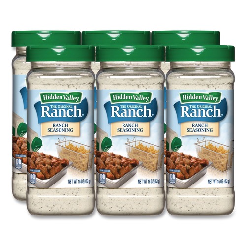 Food and Snacks | Clorox 21177 16 oz. Bottle The Original Ranch Dry Seasoning - Original Ranch (6/Carton) image number 0