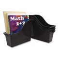 Boxes & Bins | Storex 70123E06C Small Book Bin, 1.5 gal, 4.5-in x 11.75-in x 8.5-in, Black, 6/Pack image number 6