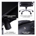 Office Chairs | Alera ALEMS4419 Maxxis Series 19.7 in. to 25 in. Seat Height Supports 500 lbs. Big/Tall Bonded Leather Chair - Black Seat/Back, Chrome Base image number 6