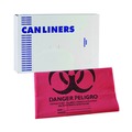 Storage Accessories | Boardwalk A8046PRK 40 in. x 46 in. 45 gal. 1.3 mil Linear Low Density Health Care Trash Can Liners - Red (100/Carton) image number 0