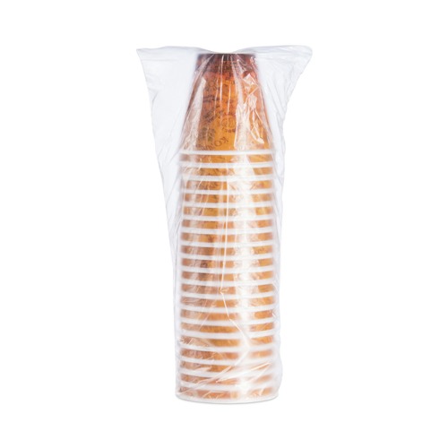 Just Launched | Dart 12U16ESC 12 oz. Fusion Escape Foam Hot/Cold Cups - Brown/Black (1000/Carton) image number 0