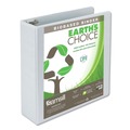File Folders | Samsill 18987 3 Rings 3 in. Capacity 11 in. x 8.5 in. Earth's Choice Plant-Based Round Ring View Binder - White image number 0