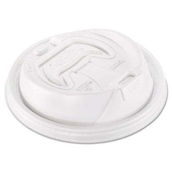 BREAKROOM SUPPLIES | Dart 16RCL Optima Reclosable Lid for 12 - 24 oz. Hot Cups - White (10 Packs/Carton)