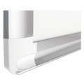 White Boards | MasterVision MA0592830 48 in. x 36 in. 1 in. x 2 in. Cells Gridded Magnetic Steel Dry Erase Project Planning Board - White Surface/Satin Aluminum Frame image number 3