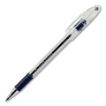 Pens | Pentel BK90-C Stick Fine 0.7 mm R.S.V.P. Ballpoint Pen - Blue Ink, Clear/Blue Barrel (1-Dozen) image number 0