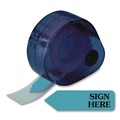 Just Launched | Redi-Tag B81034 "Sign Here" Arrow Message Page Flags in Dispenser - Blue (120/Pack) image number 2