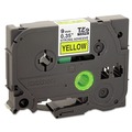 Labels | Brother P-Touch TZES621 0.35 in. x 26.2 ft. TZe Laminated Removable Label Tapes - Black on Yellow image number 1