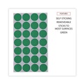 Labels | Universal UNV40115 0.75 in. Diameter Self-Adhesive Removable Color-Coding Labels - Green (28/Sheet, 36 Sheets/Pack) image number 4