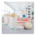 Cups and Lids | SOLO 316PLA-PLANET 16 oz Compostable Paper Hot Cups - White/Green (1000/Carton) image number 5