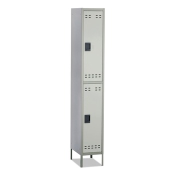 Safco 5523GR 12 in. x 18 in. x 78 in. Double-Tier Locker - Two-Tone Gray