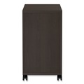 Office Carts & Stands | Alera VA582816ES 15.38 in. x 20 in. x 26.63 in. Valencia Series 2-Drawer Mobile Pedestal - Espresso image number 2