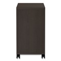Office Carts & Stands | Alera VA582816ES 15.38 in. x 20 in. x 26.63 in. Valencia Series 2-Drawer Mobile Pedestal - Espresso image number 2