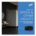 Paper Towels and Napkins | Scott 09608 Essential 20 in. x 6 in. x 11 in. Coreless Twin Jumbo Roll Tissue Dispenser - Black image number 9