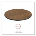 Office Desks & Workstations | Alera ALETTRD36EW 35.5 in. Diameter Round Reversible Laminate Table Top - Espresso/Walnut image number 4