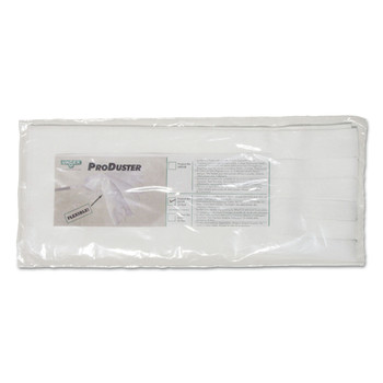 Unger DS50Y Polyester 7 in. x 18 in. ProDuster Disposable Replacement Sleeves - White (50/Pack)