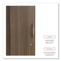 Office Filing Cabinets & Shelves | Alera VA621224WA 11.88 in. x 22.78 in. x 65 in. Valencia Series Wardrobe - Modern Walnut image number 3