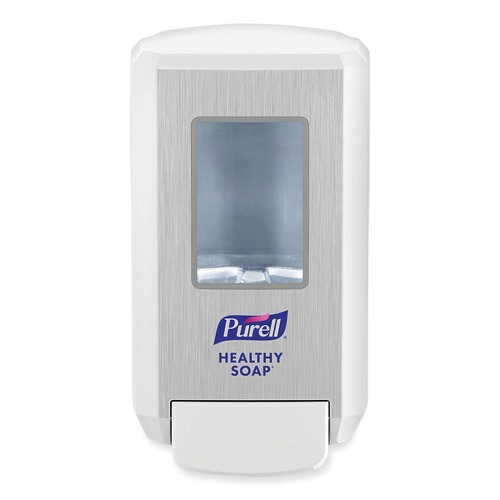 Soap Dispensers | PURELL 5130-01 CS4 4.88 in. x 8.8 in. x 11.38 in. 1,250 mL Push-Style Soap Dispenser - White (1/Carton) image number 0