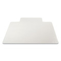 Office Chair Mats | Deflecto CM15113 RollaMat 36 in. x 48 in. Flat Lipped Medium Pile Carpet Frequent Use Chair Mat - Clear image number 2