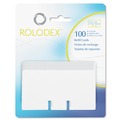 Flash Cards | Rolodex 67558 2.25 in. x 4 in. Plain Unruled Refill Card - White (100/Pack) image number 2