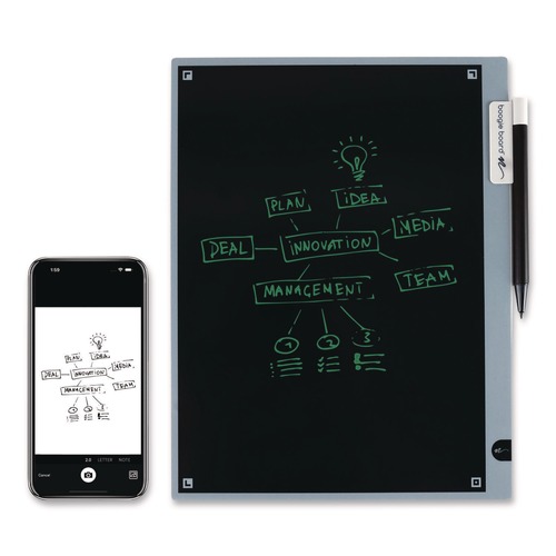 Office Electronics & Batteries | Boogie Board BD20160001 Blackboard 2.0 Smart Scan Notebook, 11.15 x 9, Black/Gray image number 0