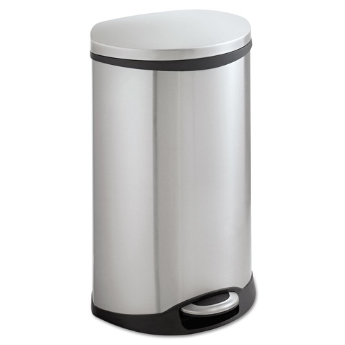 Trash & Waste Bins | Safco 9903SS 12.5 Gallon Steel Stainless Steel Step-On Medical Receptacle image number 0