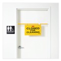 Mailroom Equipment | Rubbermaid Commercial FG9S1500YEL 50 in. x 1 in. x 13 in. Site Safety Hanging Sign - Yellow image number 1