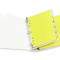 Back to School Sale | Avery 23080 11 x 8.5 Heavy-Duty Plastic Dividers with Multicolor Tabs and White Labels - Assorted (5-Pieces/Set) image number 2
