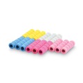 Back to School Sale | Tatco 19711 1.75 in. Long Ribbed Pencil Cushions - Assorted Colors (1-Set) image number 1