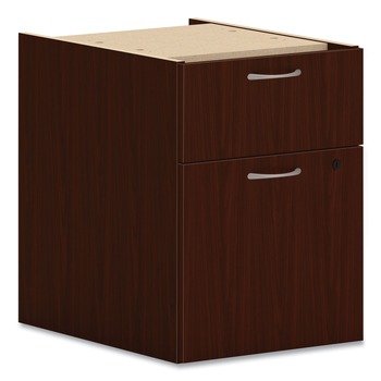 HON HLPLPHBF.LTM1 15 in. x 20 in. x 20 in. 2-Drawers Left or Right Mod Hanging Pedestal - Traditional Mahogany