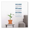 Back to School Sale | House of Doolittle 3640 14-Month: Dec 2025 to Jan 2027 12.25 in. x 26 in. Vertical Orientation Recycled Three-Month Format Wall Calendar - White Sheets image number 3