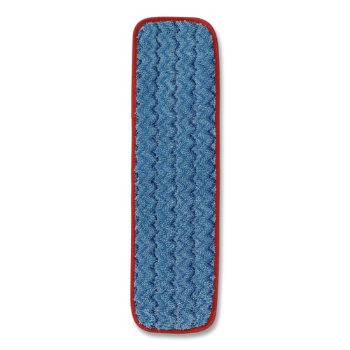 Mops | Rubbermaid Commercial FGQ41000RD00 18-1/2 in. x 5 1/2 in. x 1/2 in. Microfiber Wet Mopping Pad - Red image number 0