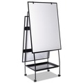 White Boards | MasterVision EA49125016 29-1/2 in. x 74.88 White Surface Black Metal Frame Creation Station Dry Erase Board image number 4