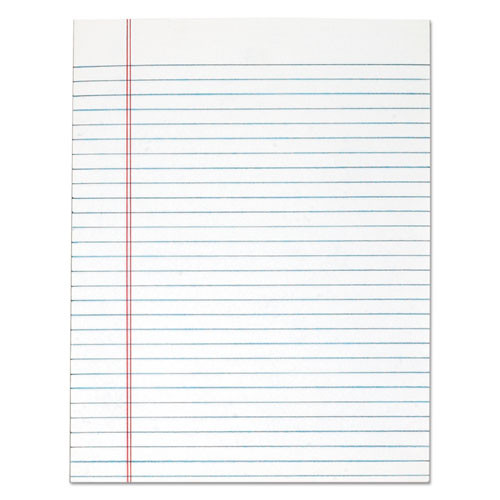 Notebooks & Pads | TOPS 7523 50-Sheets 8.5 in. x 11 in. Wide/Legal Rule "The Legal Pad" Glue Top Pads - White (12/Pack) image number 0