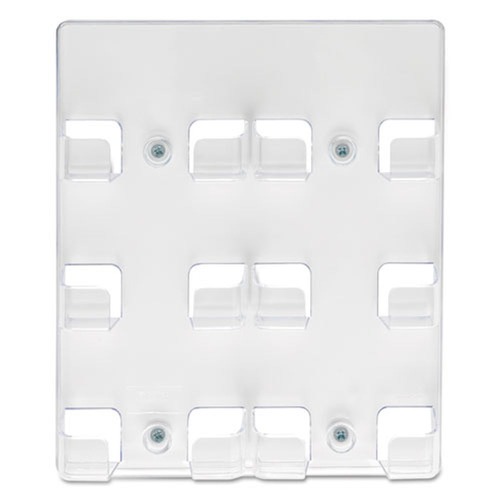 Desktop Organizers | Deflecto 70601 8.5 in. x 1.63 in. x 9.75 in. Plastic 6-Pocket Business Card Holder - Clear image number 0