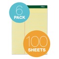Notebooks & Pads | TOPS 63396 8.5 in. x 11.75 in. Sheets Pitman Rule Variation Offset Dividing Line 3 in. Left Double Docket Ruled Pads - Canary (6/Pack) image number 2